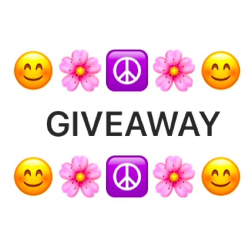 😊🌸☮️🌸😊
   GIVEAWAY
😊🌸☮️🌸😊